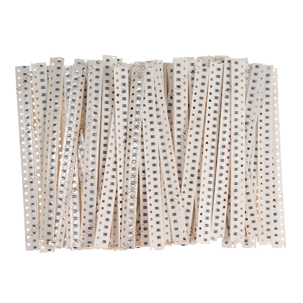 مجموعة مقاومات SMD متنوعة ، 0805 ، 10ohm ، 1m ، Ohm ، 5% ، 80 قيم X ، 25 قطعة = 2000 قطعة ، fjxrhغال