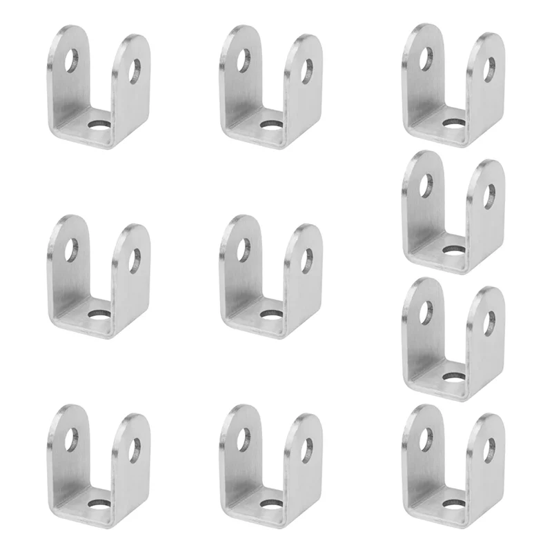【Popular】10 Pcs U Bracket For 1 Inch Panel,Bracket Stamped 304 Stainless Steel,1/3 Inch Thick