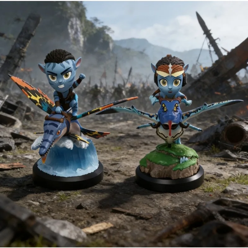 Q-Version von Avatar Water Way Figur Animation Solid PVC Modellauto Mittelkonsole Ornament Kuchen Backen Dekoration