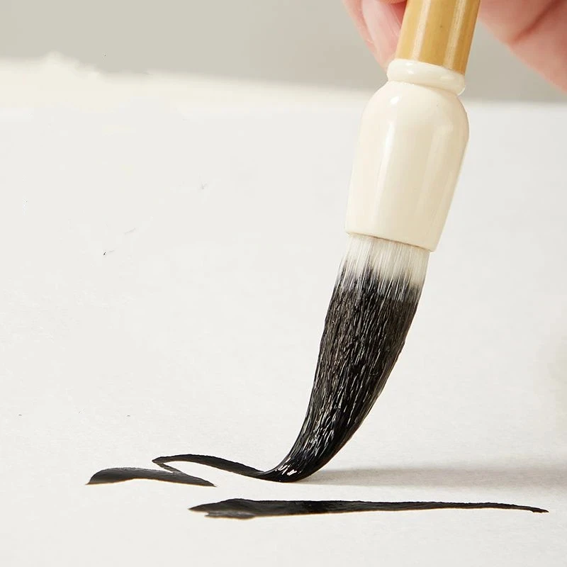 Mixed Woolen Multiple Hair Calligraphy Brush Pen Professional Yan Zhenqing Regular Script Writing Brush For Beginners Students