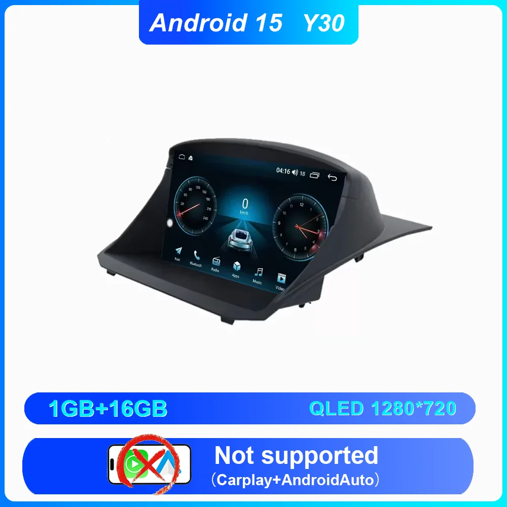 Android 15 Voor Ford Fiesta 2009-2018 Auto Multimedia Video Player GPS Navigatie Auto DVD Bluetooth Touchscreen GEEN 2DIN DVD 4G