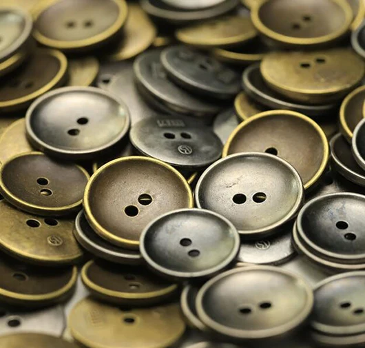 10pcs/Lot Size:15mm-22mm Retro Two Eyed Concave Metal Buttons Fashion Button Women's Denim Shirt Decoration Sewing(SSA-3790)