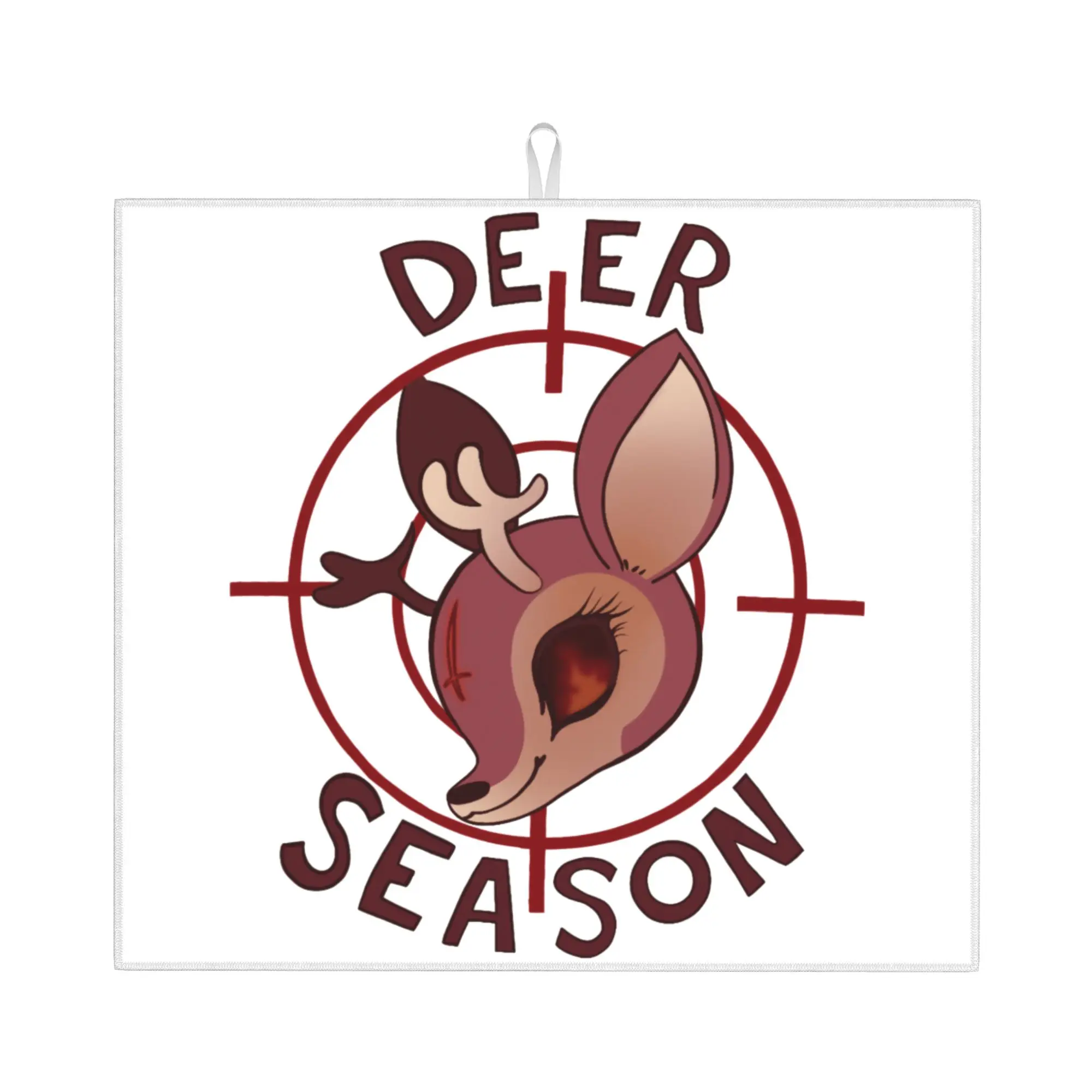 Hazbins Anime Animation Hotel Deer Season Non Slip Kitchen Counter Protector Mat Barware Tableware Drying Mat For Kitchen
