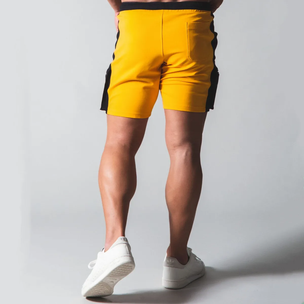 2024 Cotton Casual Patchwork Shorts Men Gym Fitness Bodybuilding Bermuda Summer Skinny Short Pants Bottoms Male Running Sport