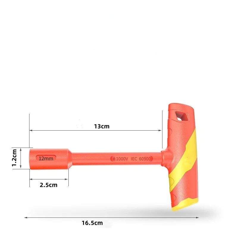 1 шт. LAOA VDE Т-образный торцевой ключ CR-V 4-14 мм шестигранный ключ изолированный шестигранный отвертка торцевой ключ устойчивый к напряжению 1000 В