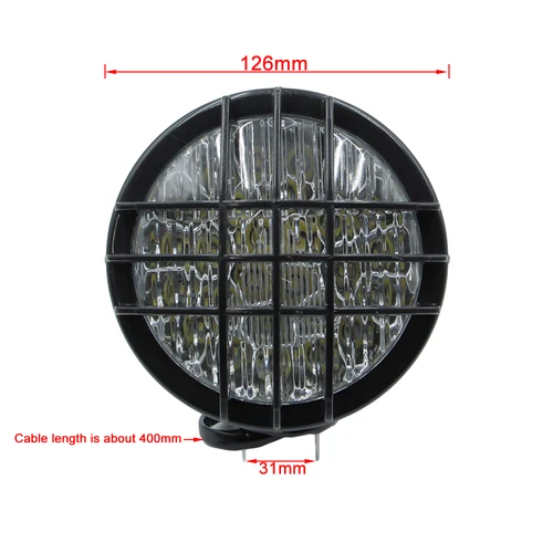 Imagen 2 del producto Faro delantero LED de 12V para 70/110/125/150/150cc 4 ruedas Quad Dirt Bike ATV Dune Buggy para Yamaha Banshee