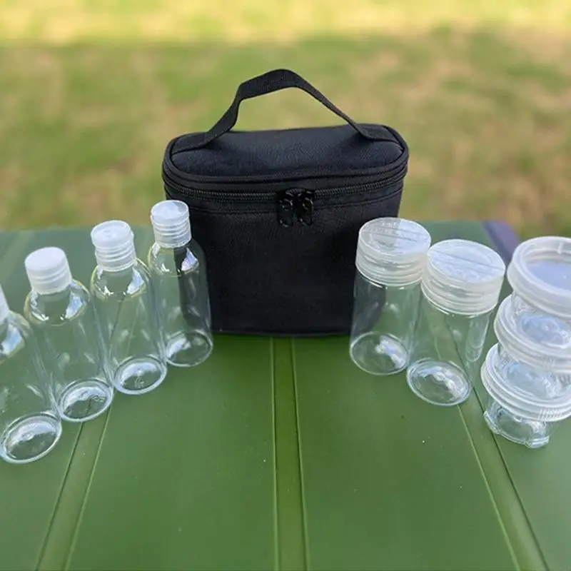 2025 زجاجات تخزين توابل خفيفة الوزن جديدة تضغط على زجاجات التوابل للتوابل للمخيمون وعشاق النزهات