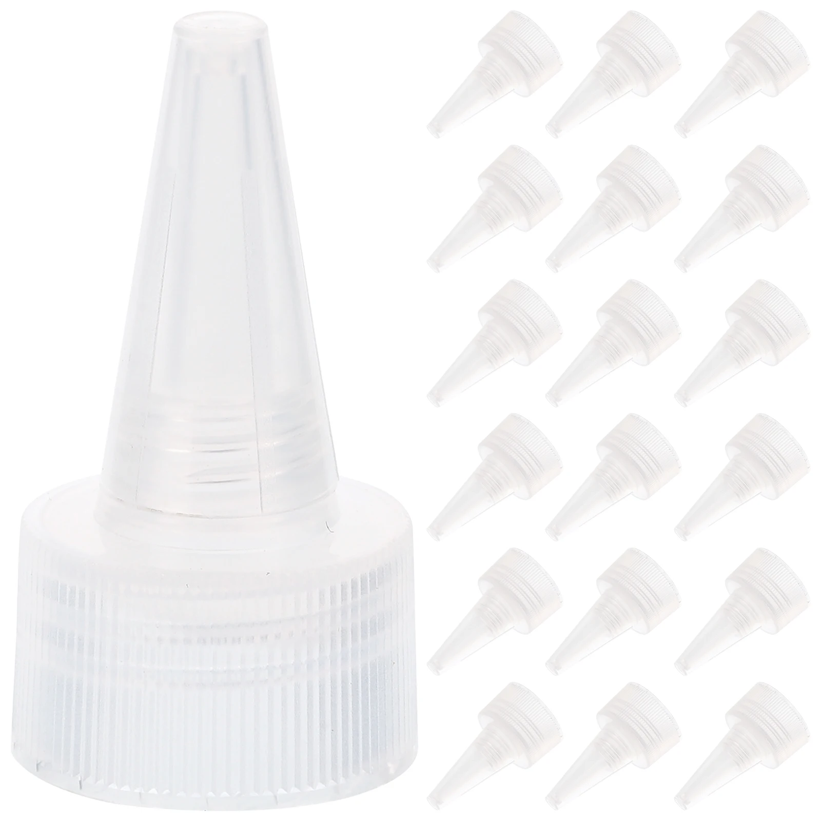 

50 Pcs Leakproof Sports Pull Cap Bottle Replacement Caps Plastic Inverted