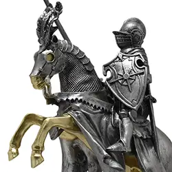 Knight Decoration Statue Medieval Abstract Figure Knight Ornament Decorative Sculpture for Office Home Living Room Desk Porch