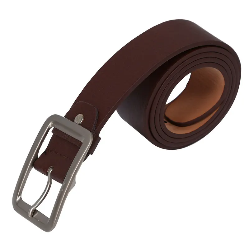 

Men's Casual Waistband Belt Faux Leather Belt Buckle Waist Strap Belts brown