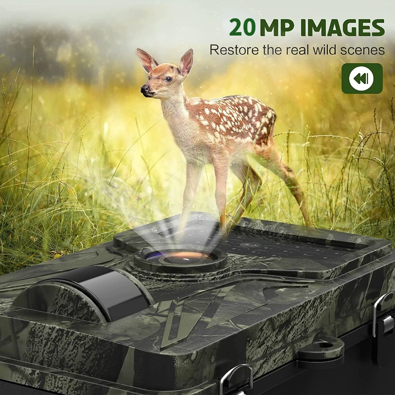 20MP 1080P Hunting Trail Camera Wildlife Tracking Surveillance Tracking HC804A Infrared Night Vision Wild Cameras Photo Traps