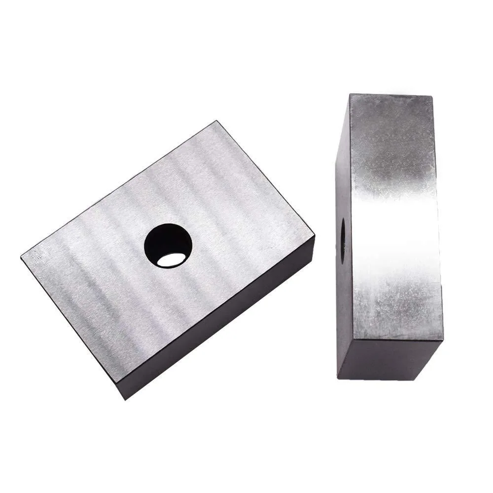 1-2-3 Blocks Matched Pair Hardened Steel One Holes (1