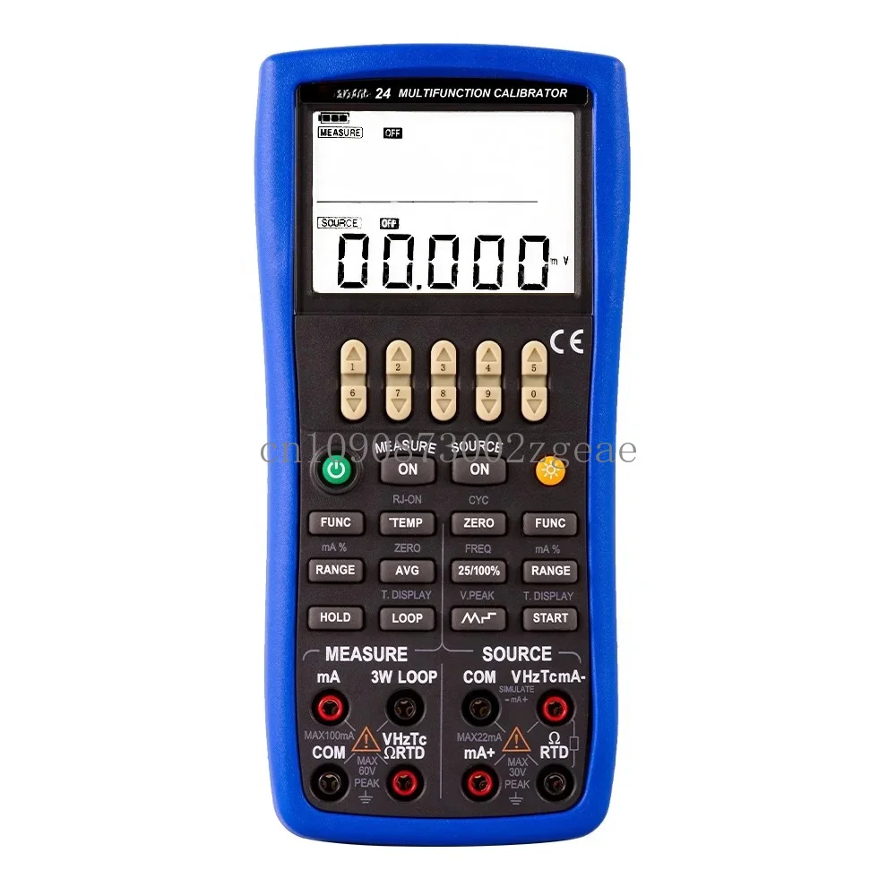 Handheld Multifunction Process Calibrator, Two Independent Channels, Input Output, 5 Digits Display, 0.02% Accuracy