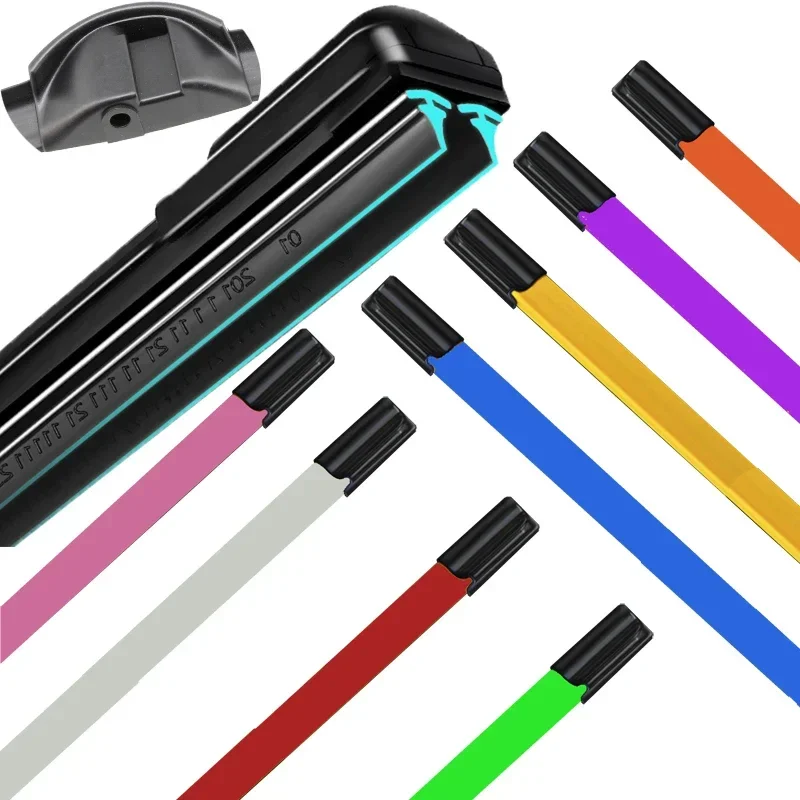 

Colorful 28" Side pin Double Rubber Car Front Wiper Blades Windshield Windscreen