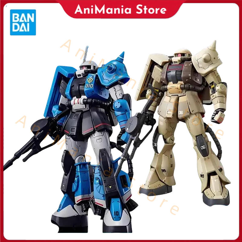 

Bandai Original GUNDAM RG 1/144 MS-06R-1A UMALIGHTNINGS ZAKU Anime Action Figure Assembly Model Toys Collectible Model Ornaments