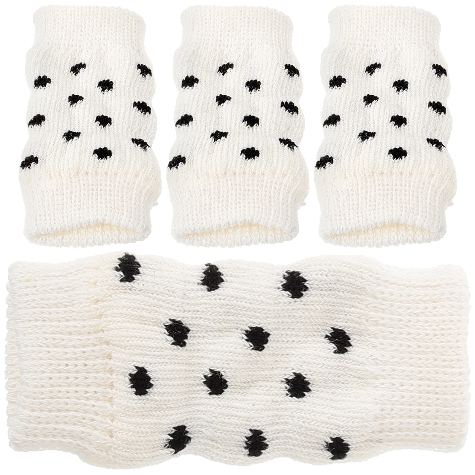 

4Pcs Dog Leg Sleeves Pet Leg Warmers Soft Elastic Knitted Cotton Protectors Warm Comfortable Fit Dog Hock Covers