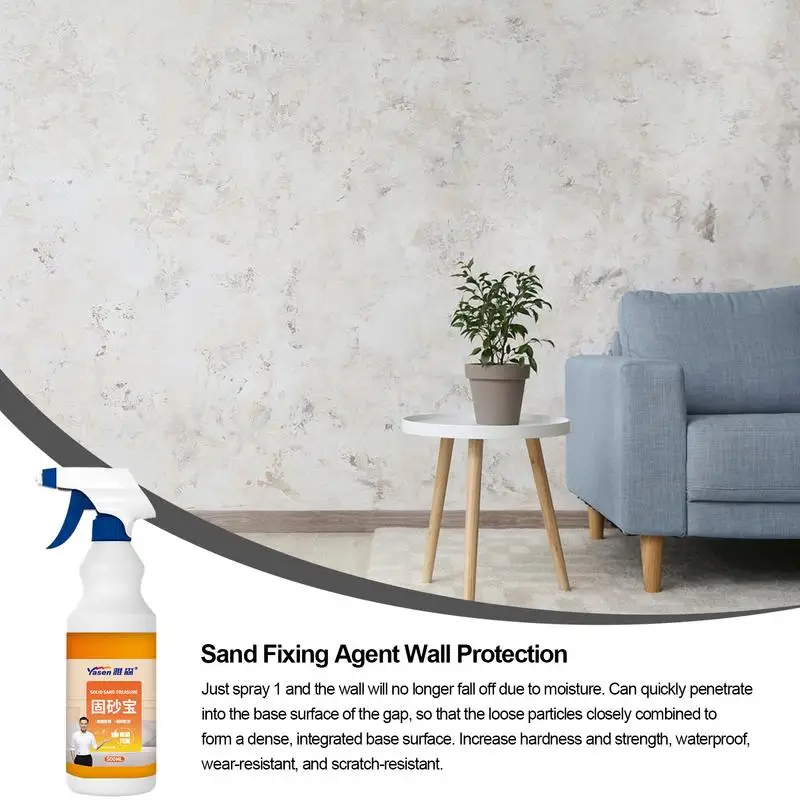 Sand Fixing Agent Wall Protection Spray Pavement Wall Repair Glue Wall Crack Repair Agent Wall Peeling Graffiti Gap Repair Tool