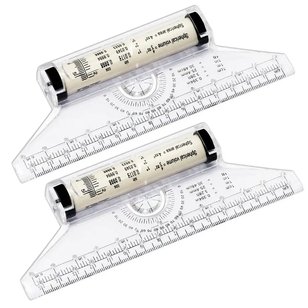 Clear Universal Angle Balance Student Design 15cm 30cm Drawing Ruler Rolling Parallel Rulers Rolling Ruler Roll Draw Ruler