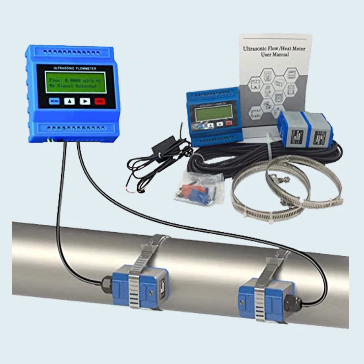 Digital Ultrasonic clamp-on Flow Meter Price Pure Liquid Ultrasonic Flowmeter