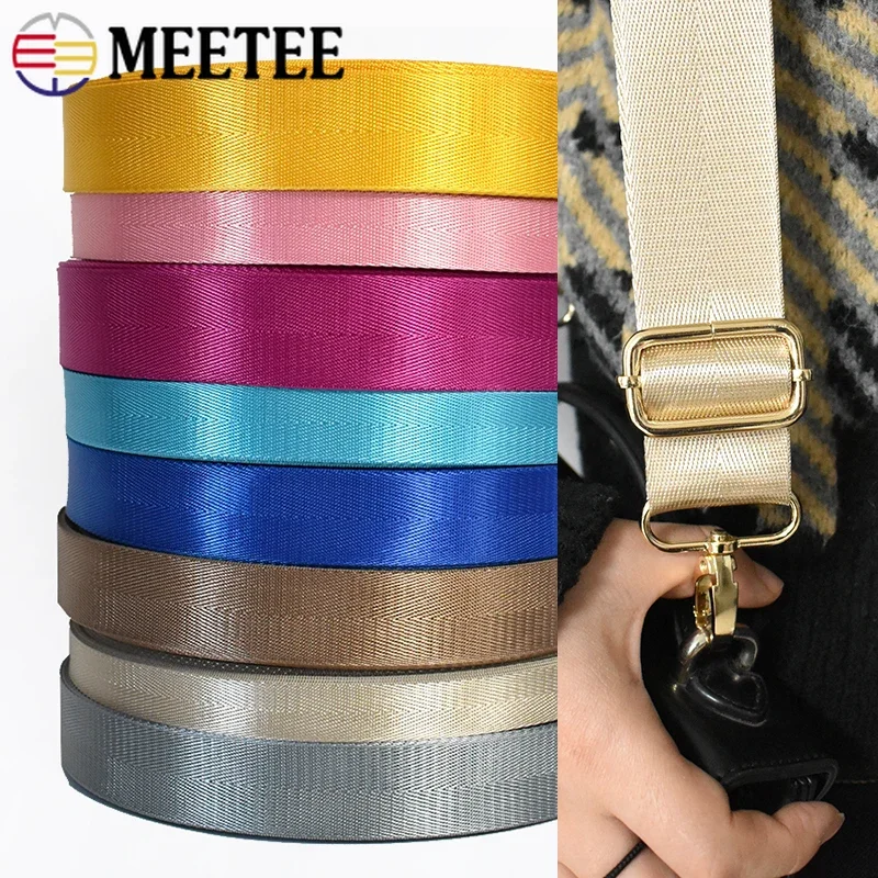 38mm Nylon-Gurtband Schultertaschengurt Sicherheitsgurt Dekorative Bänder zum Nähen Rucksack-Gurte Zubehör Haustier-Sitzband