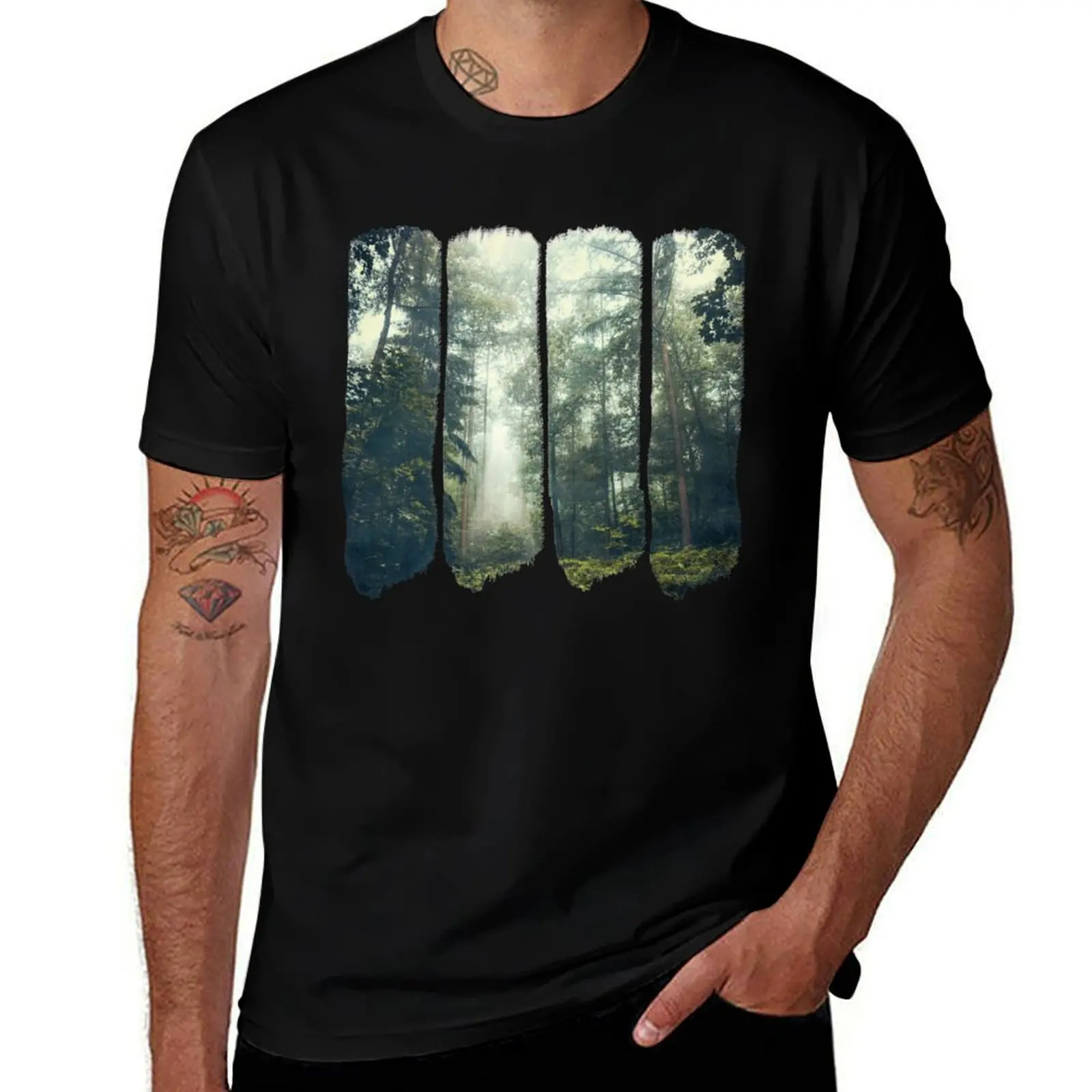 Forest Clearing - Jungle II T-Shirt Fashion Letter Print T-Shirt