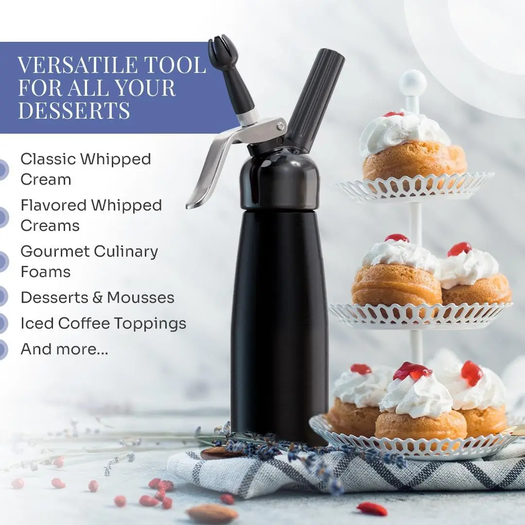 

Пистолет для взбитых сливок для торта, дозатор для перемешивания крема, торта, чая с молоком, десертный инструмент, газовый сифон, инструмент для украшения выпечки