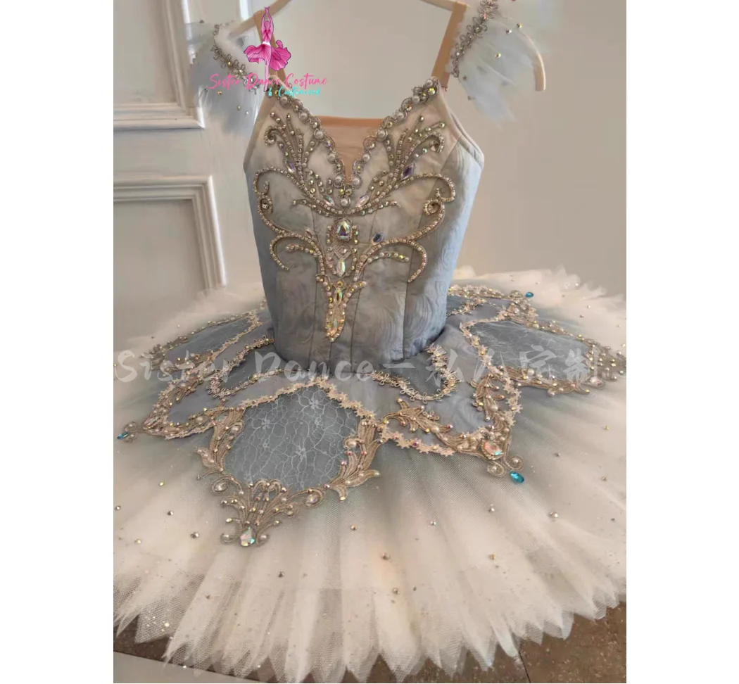 

2024 New Ballet dress Blue Bird Competition TUTU professional custom group dance solo Tutu performance tutu dress for children