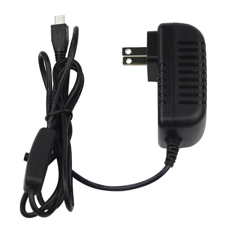 5V 3A Raspberry Pi 3B+ 3B 電源 AC スイッチボタン電源アダプタ Pi Zero 2 W 用マイクロ USB ポート Orange Pi Zero 3 LTS