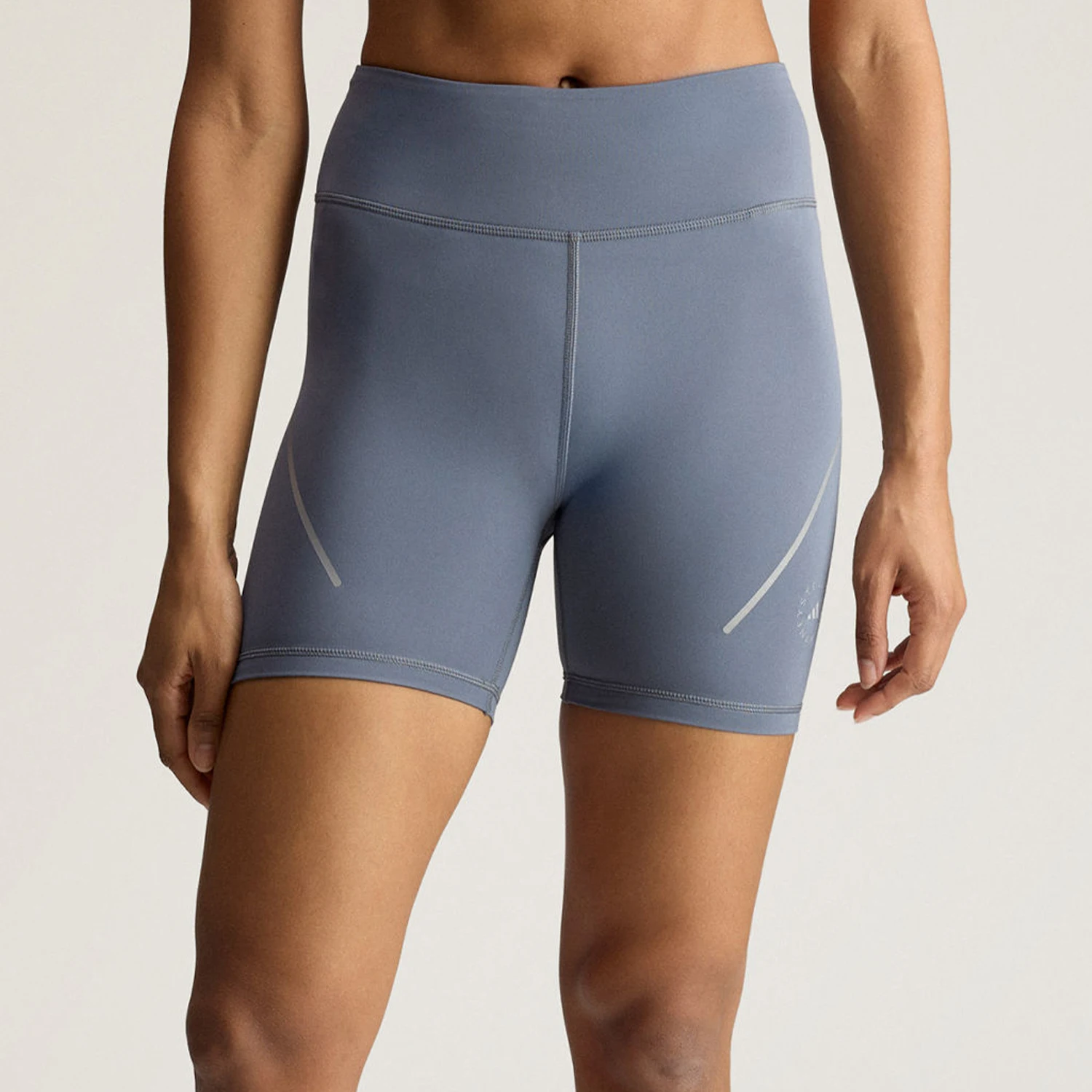 Adidas genuine SMC new women's blue gray casual running tight shorts KF8792