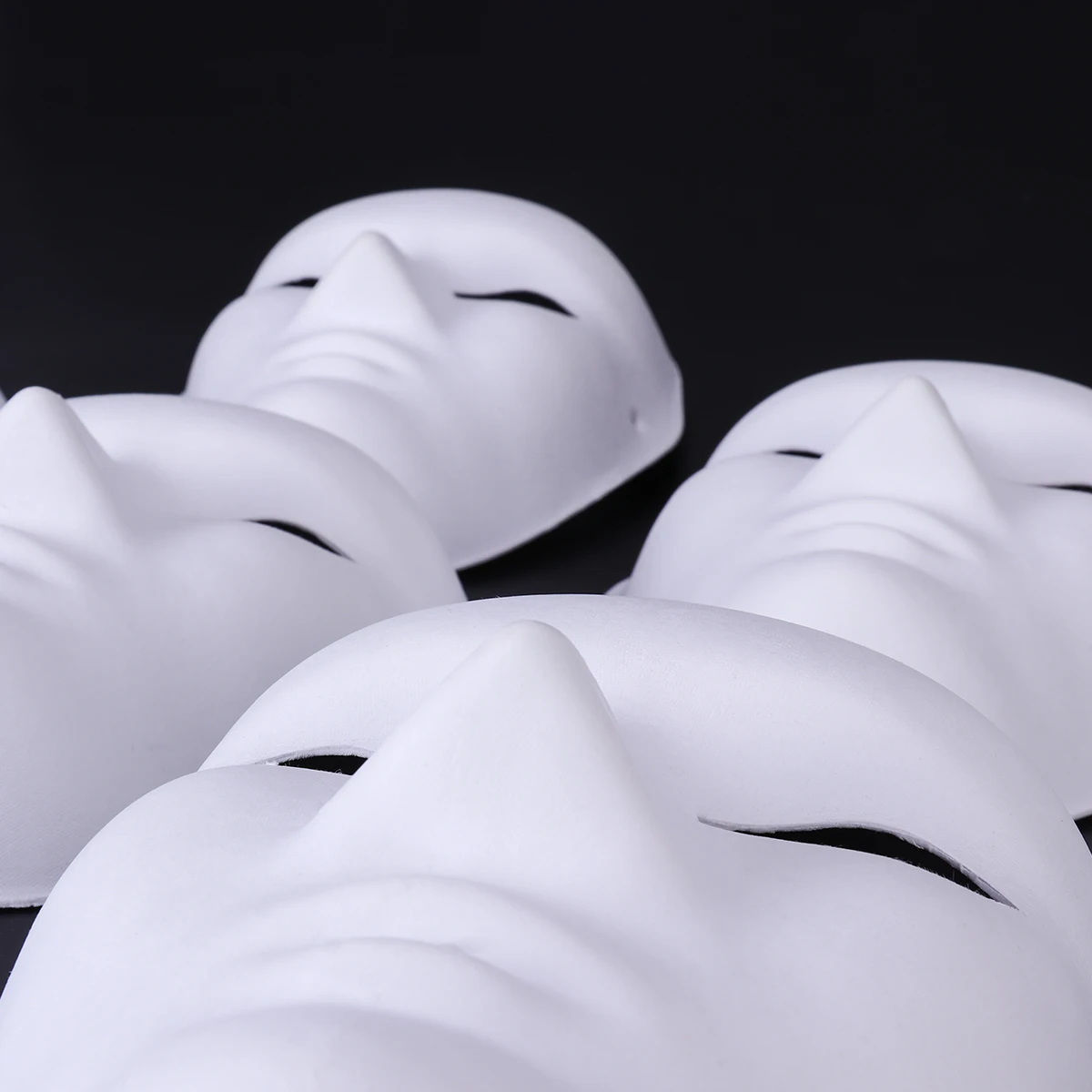 

Hand Painted Mask Diy Halloween Costume Blank White Masquerade Masks Mulitpack Clear Creepy Face Facial