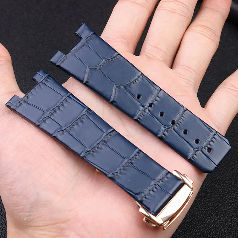 Men\'s Leather Strap for Omega Constellation Double Eagle 39mm Watch 131.10 Watchband  24*13mm Bracelet 131.10 Wristband Bracelet