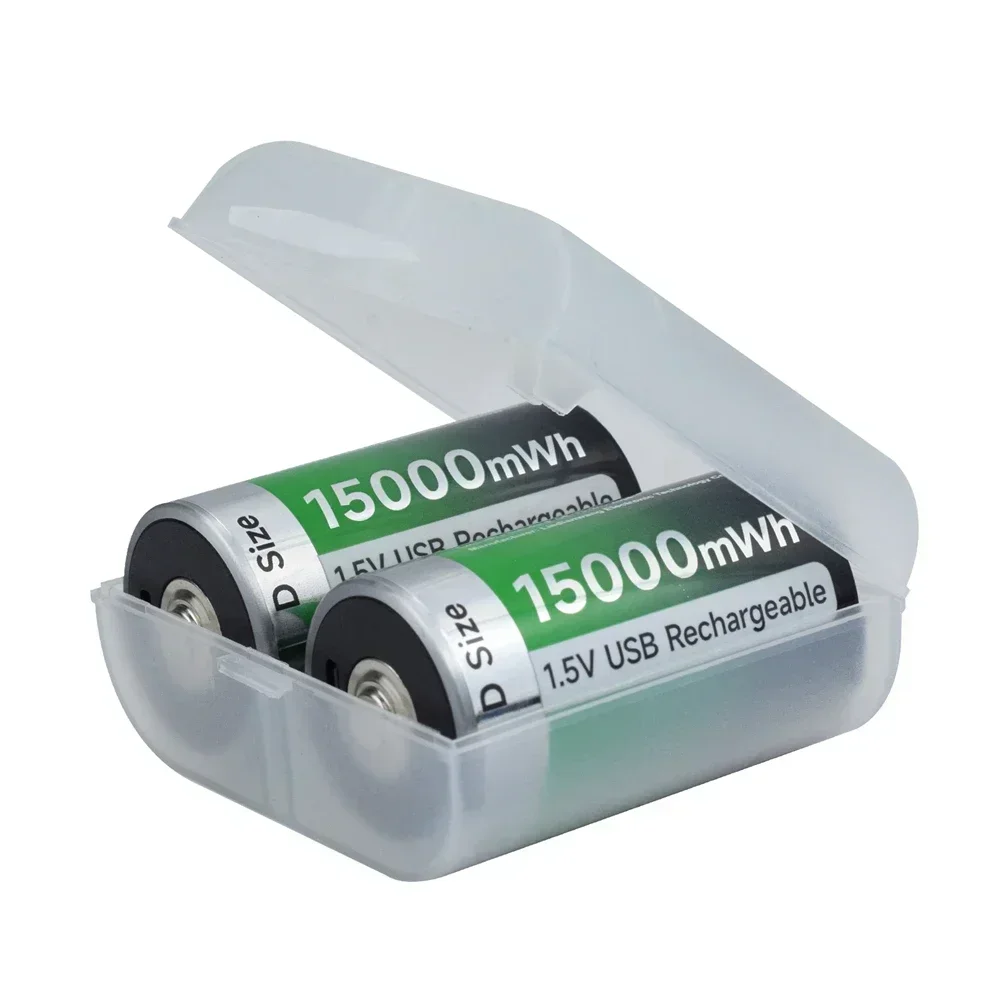 For 1.5V D Size Rechargeable Battery LR20 Li-ion Batteries