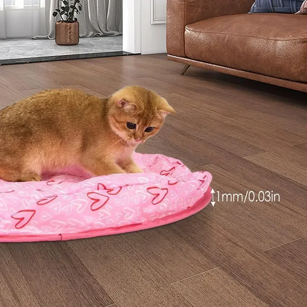 

Simulated Cat Hunting Toy Cat Interactive Ball Hunting Exercise Mat Boredom Relief Cat Chasing Mat for Kittens Puppies