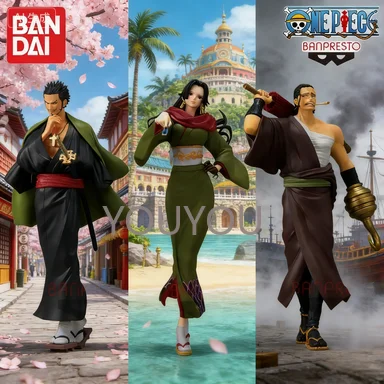 Em Estoque Bandai Banpresto Original One Piece Mihawk Vol 3 Boa Vol 3 Crocodile Vol 3 Figura de Ação Nova na Caixa