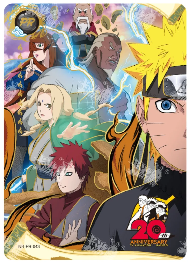 KAyou-Genuine Naruto PR Card, Naruto Uzumaki, Sasuke, Kakashi, Uchiha, Tsunade, Cartas de Personagem Raras, Brinquedo Infantil, Presente de Natal