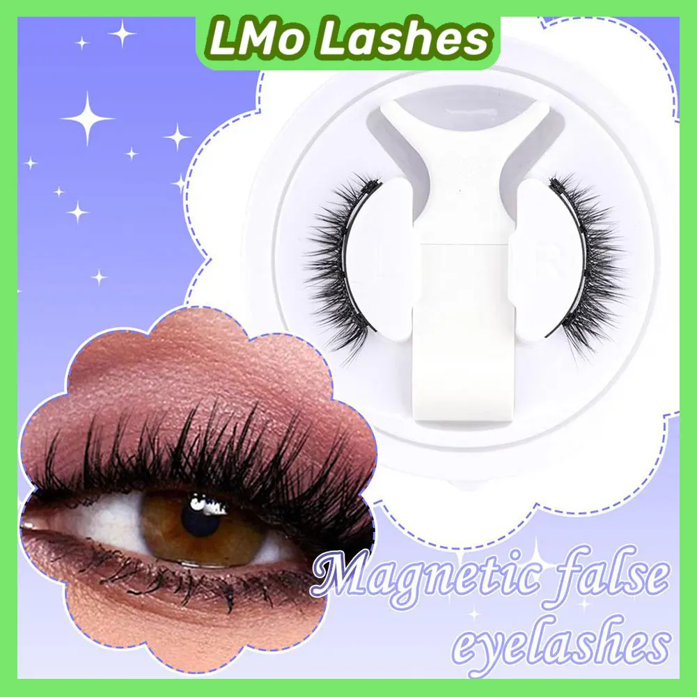 مجموعة الرموش المغناطيسية قابلة لإعادة الاستخدام وسهلة الاستخدام أدوات تمديد الرموش الطبيعية بكرة الشعر الرموش الصناعية تتوفر أنماط متعددة