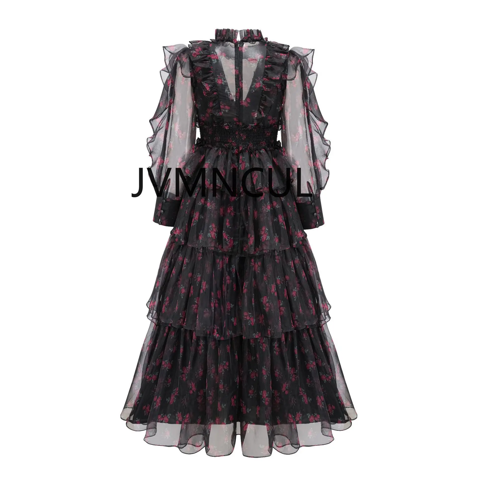 2025 Original Cross-Border Dress with Roses, Sweet and Sexy Cake Dress for Birthday Party and Banquet Performance