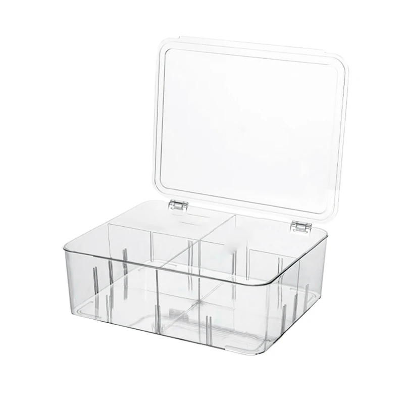 Four-Divided Transparent Food Freezing Container To Prevent Food From Decay And Fresh-Keeping Household Storage Supplies