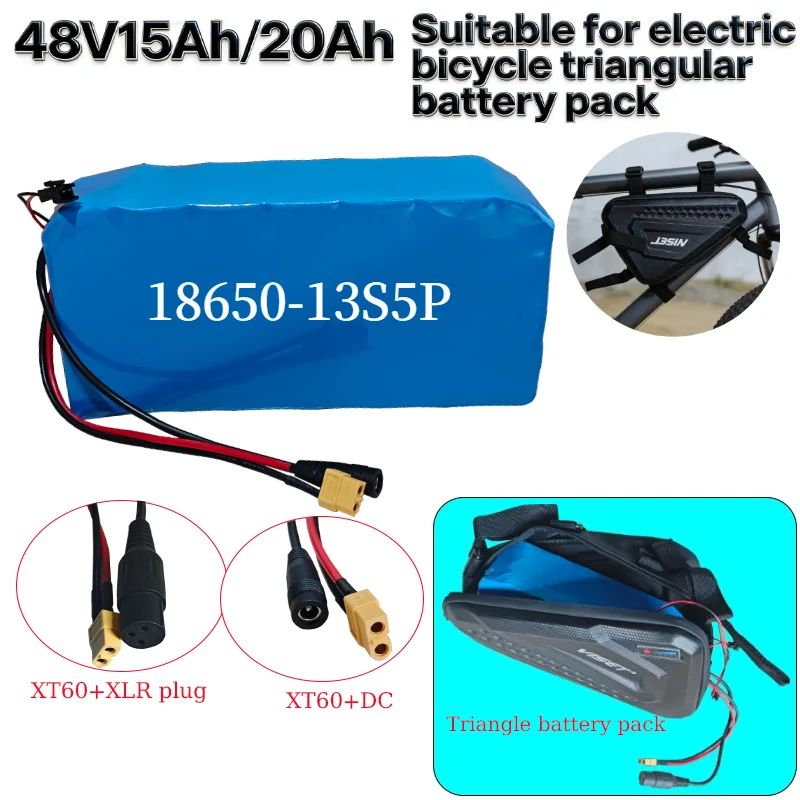 

Новый аккумуляторный блок 48В 15Ач (18650-21700) для переоборудования скутеров, 250-1500Вт, подходит для DIY-проектов