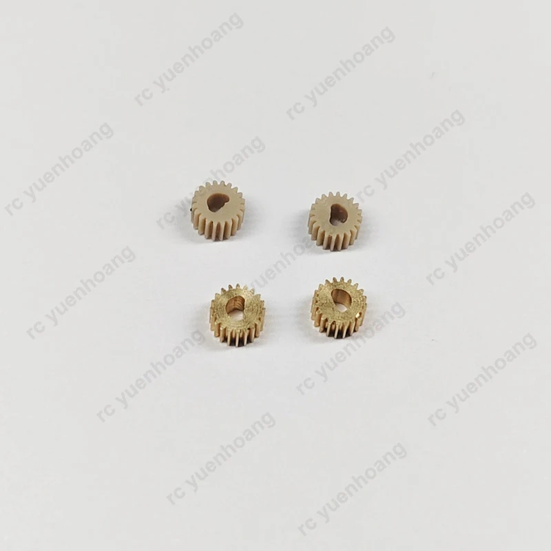5PCS For 6mm Gearmotor D-type Hole Gear 0.2M 20T Hole 2mm Cylindrical Gears DIY Motor Shaft Brass/Peek Mini Pinion D-hole Gear