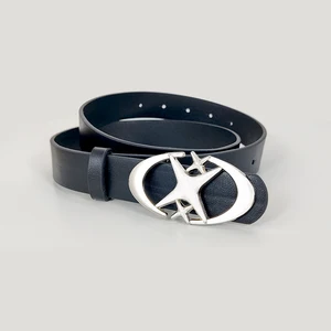 Disugger -Gürtel für Frauen, Y2k Punk, Cross -Strand -Schnalle, schwarzes Gotik, PU -Leder, Jeansgürtel, Taillenmädchen und Jungen 8 Hauptverkäufe Kinderschnalle - №4