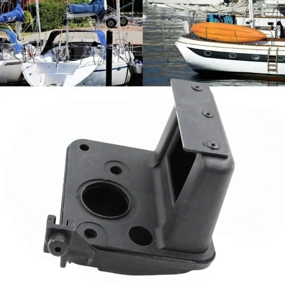 63V-14440-00 Intake Muffler Assembly For 9HP 15HP 2 Strokes Outboards Engine Marine Replacement Part Black ABS Plastic