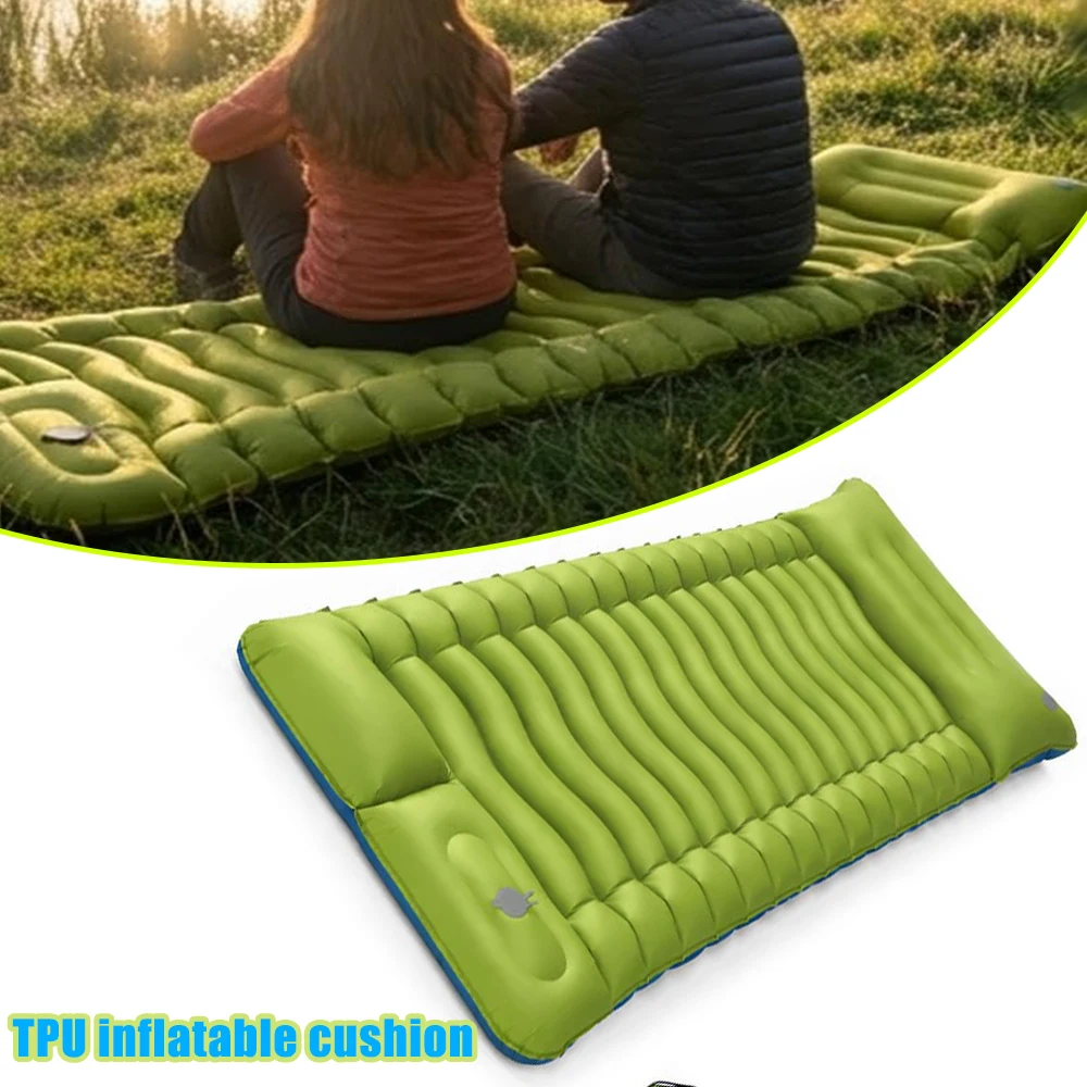 

Ultralight TPU Inflatable Air Pad Foldable Foot Press Sleeping Mat Single Person Outdoor Camping Hiking Gear Portable Waterproof