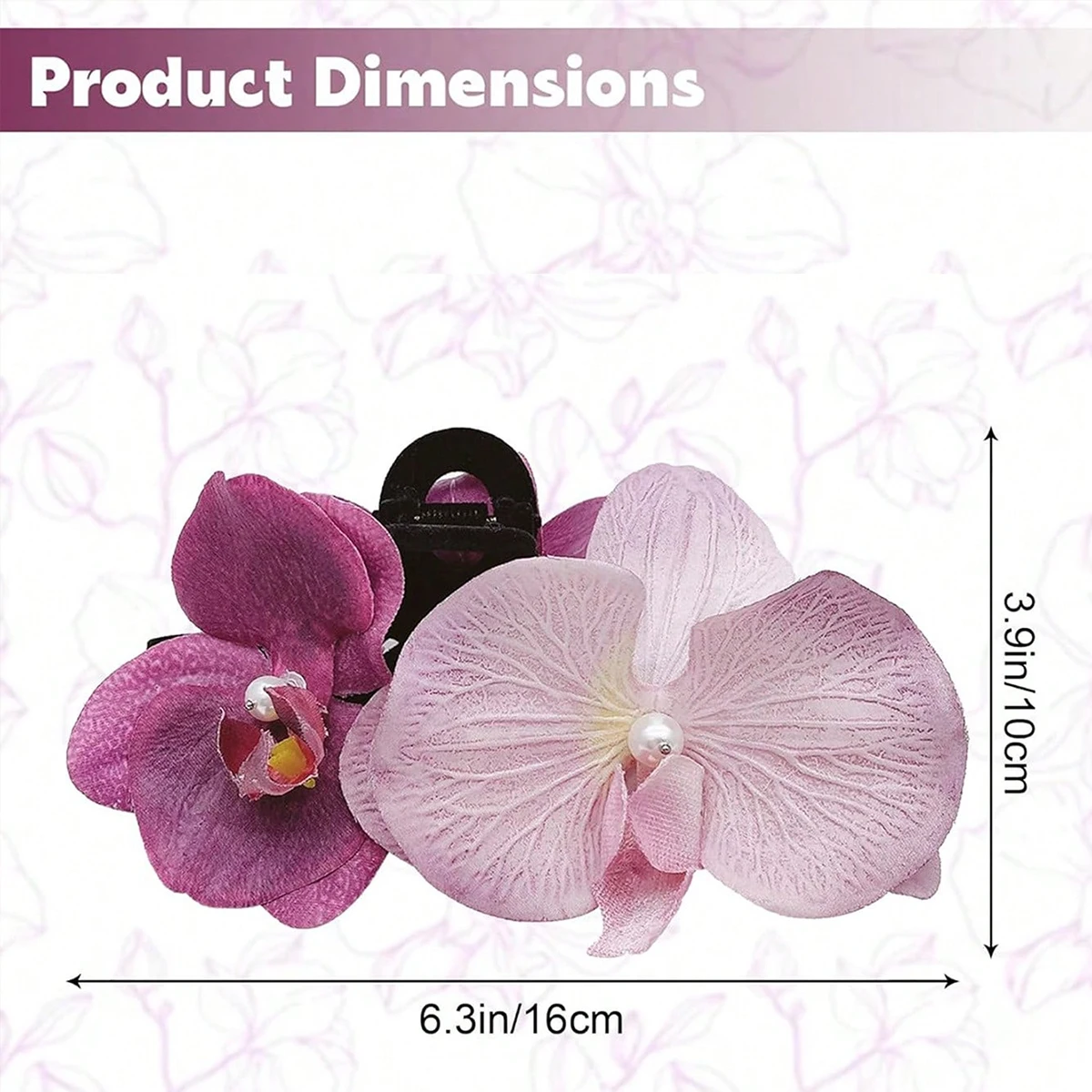 1pc Thai Forest Style Bow Hairpin Temperament Holiday Style Back Of the Head Hair Clip Shark Clip Hair Accessories