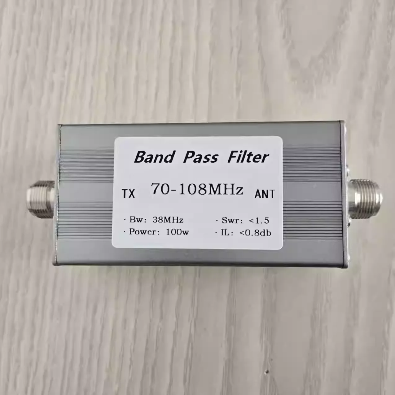 BPF-70-108M-100WN bandpass filter N mother seat FM broadcasting frequency band FM