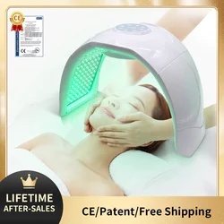 LED Light Therapy Spray Facial, 7 cores, ferramenta de máscara facial, rejuvenescimento da pele, removedor de acne, luz anti-rugas, PDT, SPA, 8 cores