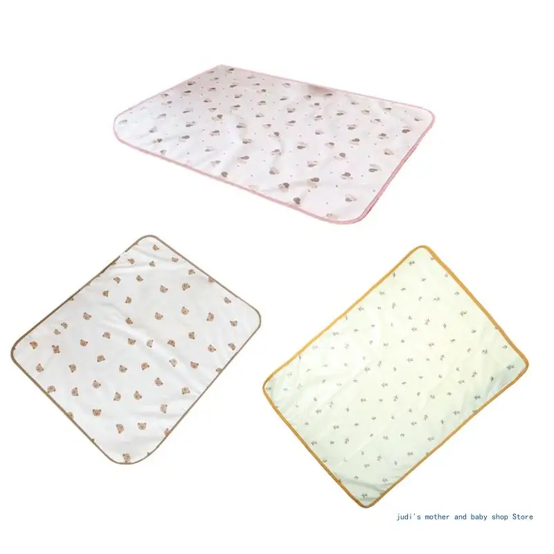 67JC ReusableBaby Changing Pad Cover Waterproof TPU Changing Mat Breathable Leak Proof Diaper Mattress Infants Floor for Play