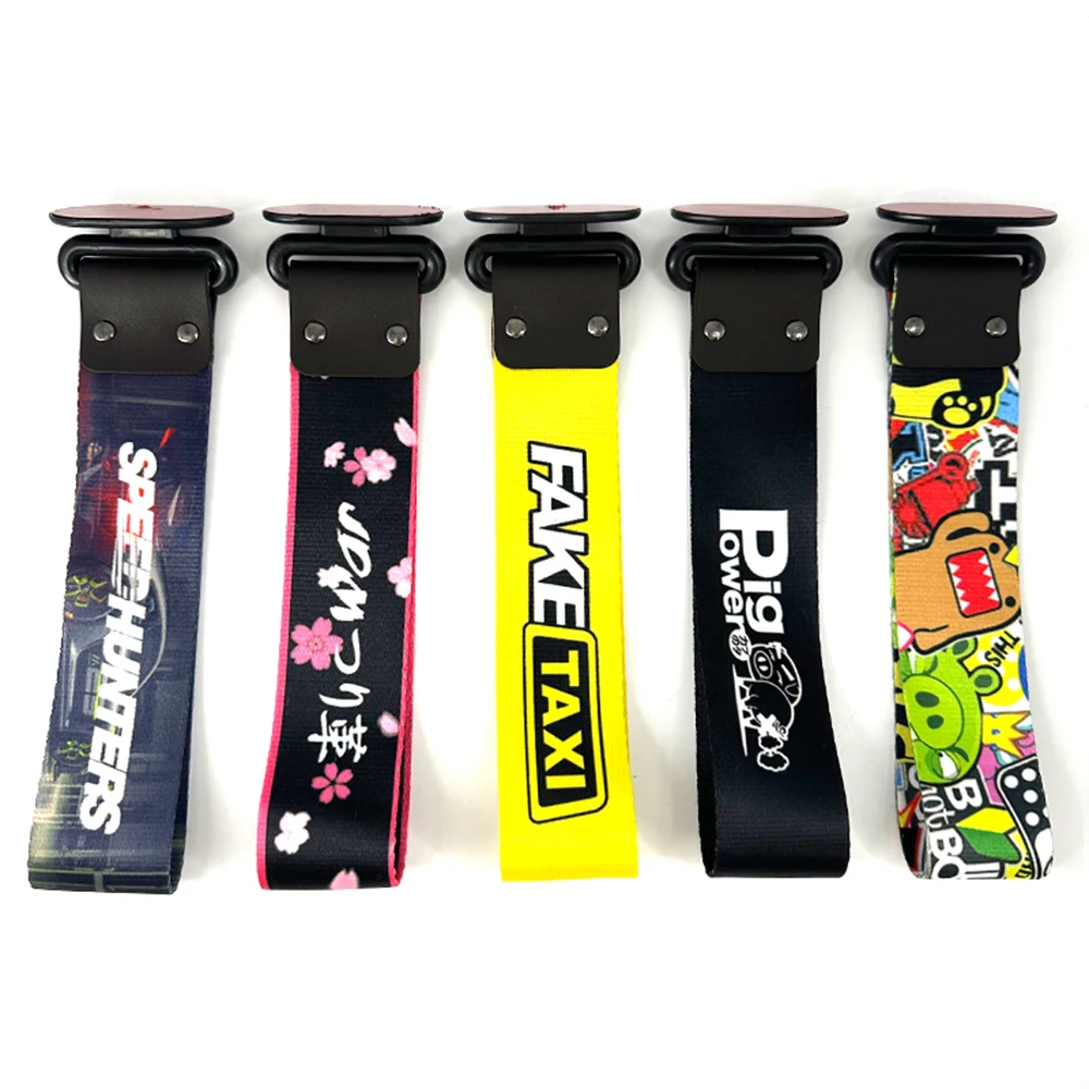 1 قطعة JDM سباق نمط سحب حزام ملصقات مقطورة سيارة الحبال هوك الديكور الفردي ل JDM سحب حزام اكسسوارات السيارات #3