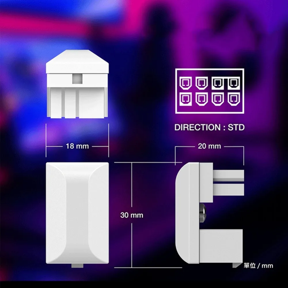 180 Degree Angle ATX GPU VGA PCIe PCIe 8 Pin Adapter Graphics Card Connector 180 Degree Angle Connector Graphics Power Adapter