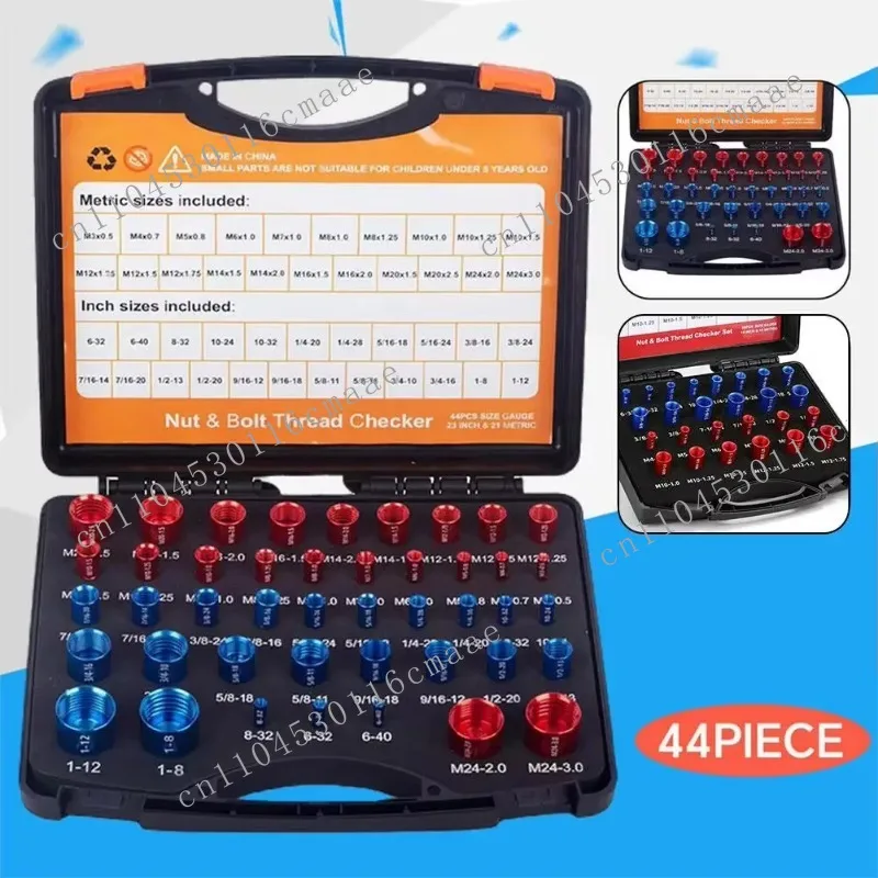 44 Bolt Size and Thread Gauge Nut  Bolt Thread Gauge 23 Inch & 21 Metric Sizes Individually Assembled  Thread Checker Set